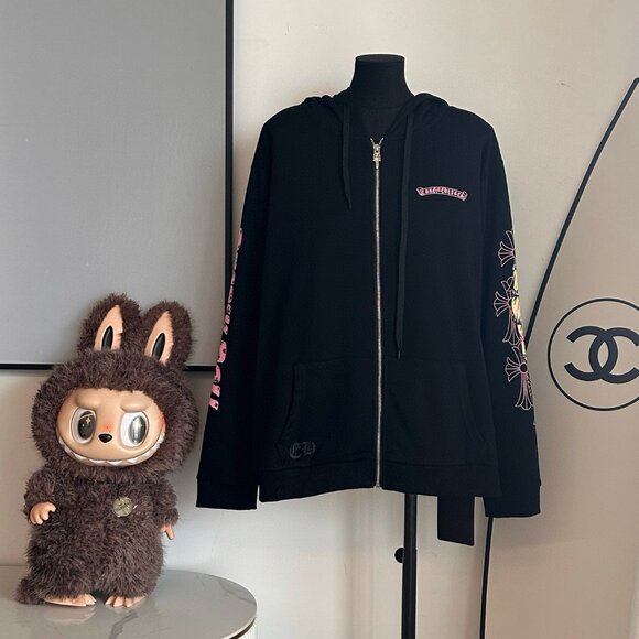 Chrome Hearts Collaborative Print Custom Zip-Up Hooded Jacket - Picture 2 of 9